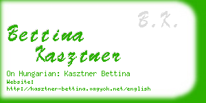 bettina kasztner business card